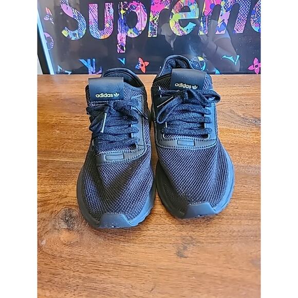 Adidas Originals U_Path X C Black & Gold Running Sneakers - Size 5.5Y - FW7690 - Picture 2 of 11